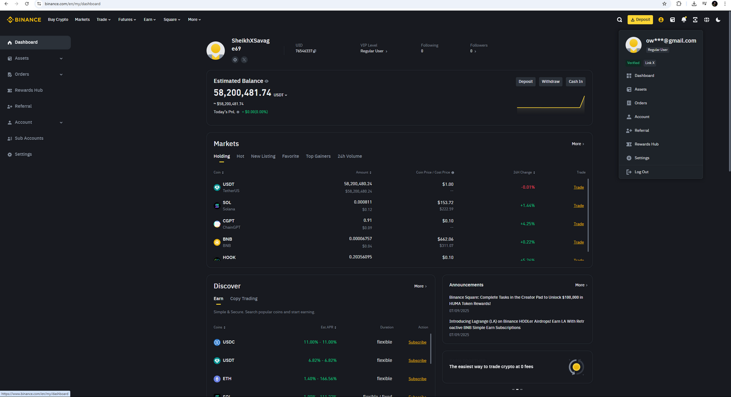 Binance Flash