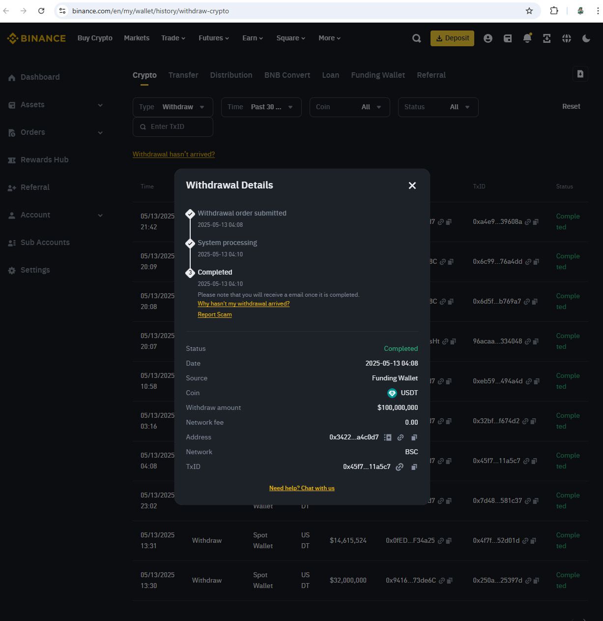 Binance Flash
